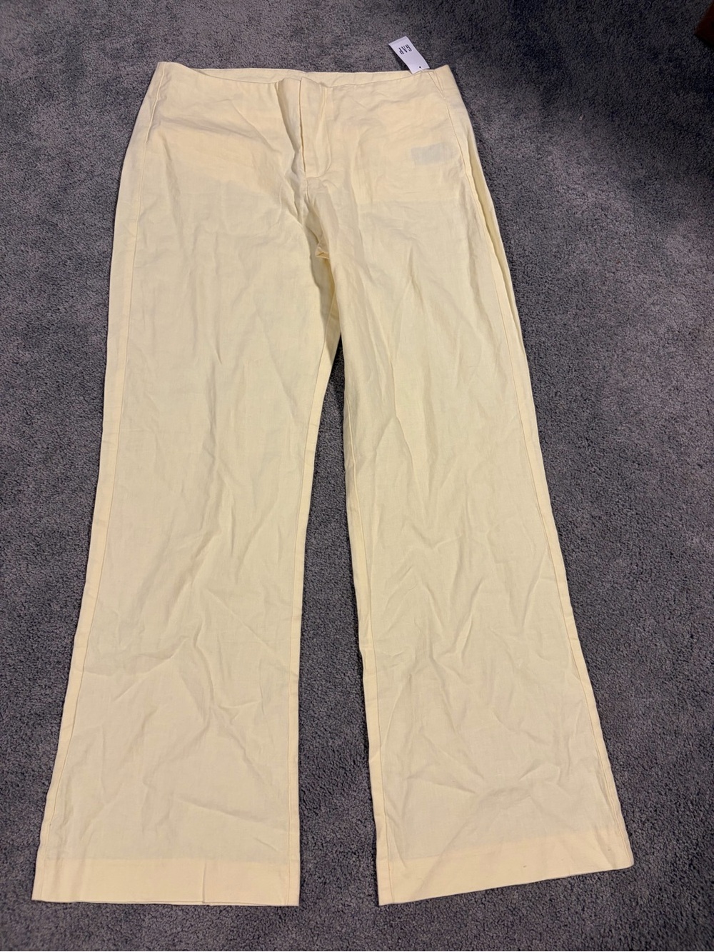 Butter Yellow Wide Leg Pants